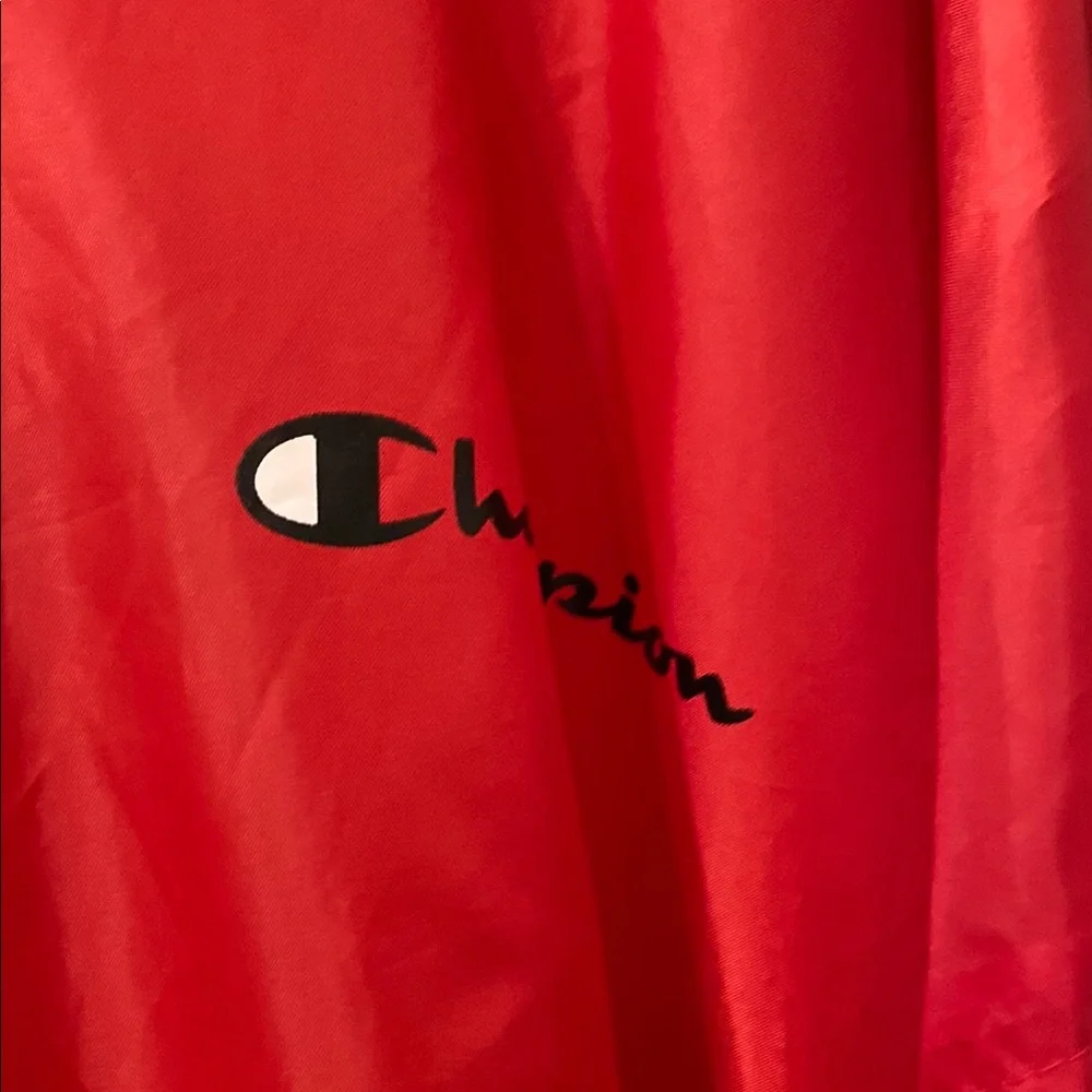 Champion Red Windbreaker Jacket - Picture 3 of 7